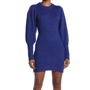 NWT ONE ONE SIX Women's Dolman Sleeve Sweater Dress Blue Size S $140 X201